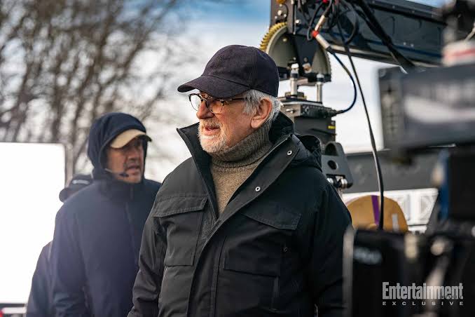 Steven Spielberg — portrait with cinematic lighting